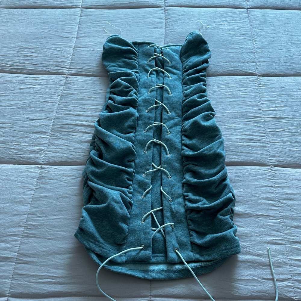 Mini tie up dress